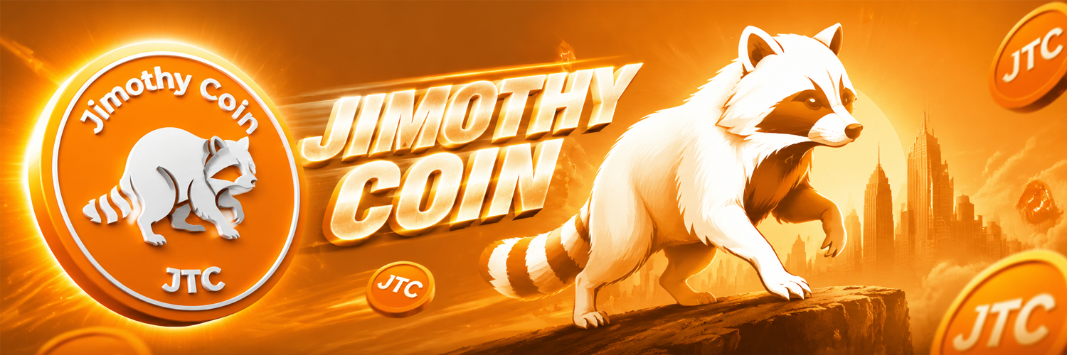 Jimothy Coin banner — Seattle raccoon hero